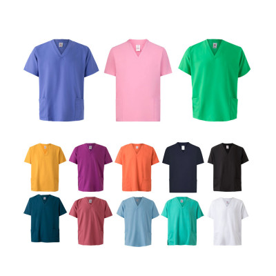 VL FLORA. Túnica de manga curta (140 g/m²) em 100 microfibra